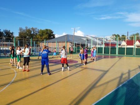 Занятие с волейболистами