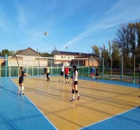 Занятие с волейболистами