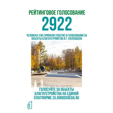 В Колпашевском районе уже проголосовали 2992 человек за объекты благоустройства